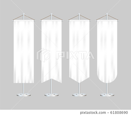 Signal white long sport advertising pennants 61808690