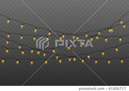 Christmas lights. Glowing lights for Xmas Holiday Christmas lights. Glowing lights for Xmas Holiday 61808717