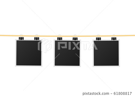 Photo frame mockup design. Realistic photograph Photo frame mockup design. Realistic photograph 61808817