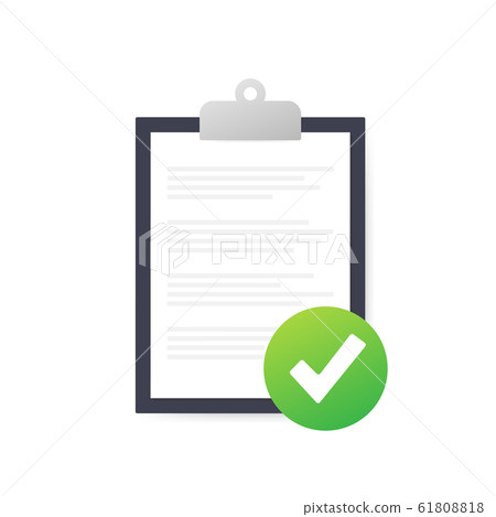Clipboard with checklist icon. Clipboard with Clipboard with checklist icon. Clipboard with 61808818