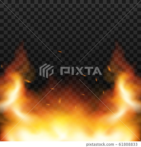 Red Fire sparks vector flying up. Burning glowing Red Fire sparks vector flying up. Burning glowing 61808833