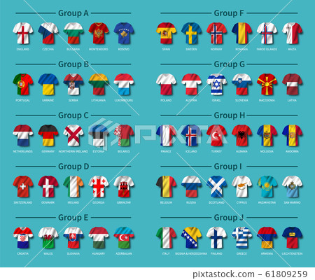 European soccer tournament qualifying draw 2020 . 61809259