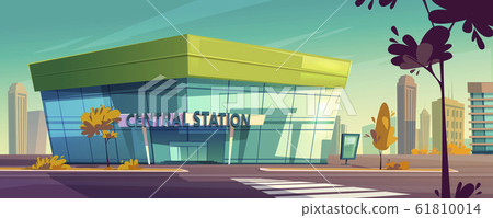 Modern central station for bus or train Modern central station for bus or train 61810014