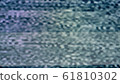 Pixelized TV-interferences are flickering. Abstract digital glitch. 61810302