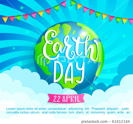 Earth Day congratulation banner. Earth Day congratulation banner. 61812184