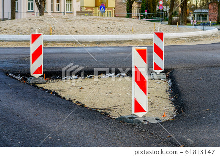 construction of a new infrastructure object, car construction of a new infrastructure object, car 61813147