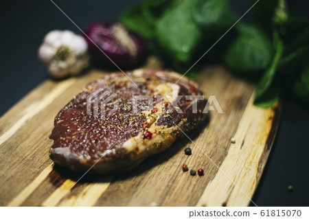 Fresh raw Prime Black Angus beef steaks Fresh raw Prime Black Angus beef steaks 61815070