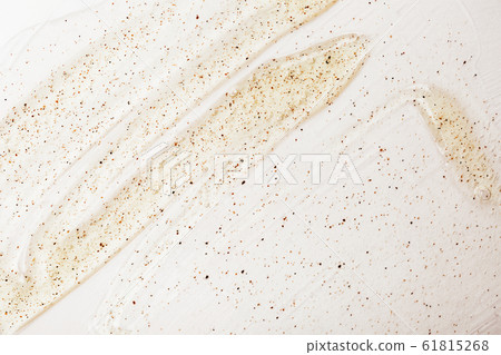Scrub smear on white background 61815268