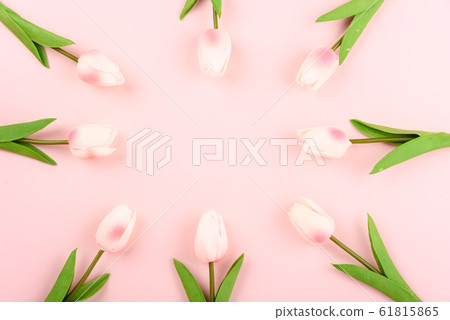 Happy Women's Day, Mother's Day concept. top view 61815865
