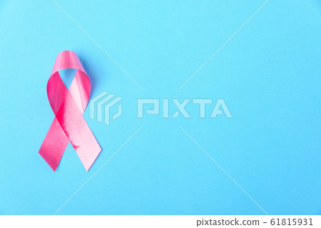Breast cancer month concept, flat lay top view, 61815931