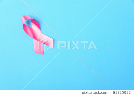 Breast cancer month concept, flat lay top view, 61815932