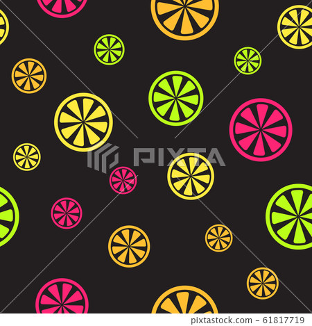Citrus pattern. Seamless vector background - Stock Illustration ...