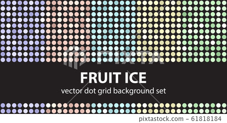Polka dot pattern set Fruit Ice. Vector seamless Polka dot pattern set Fruit Ice. Vector seamless 61818184