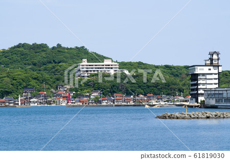 View of Koshigahama and Kasayama in Hagi City 61819030