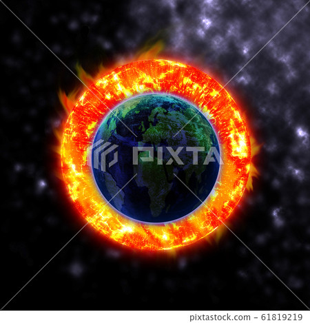 The sun hits the planet Elements of this image The sun hits the planet Elements of this image 61819219