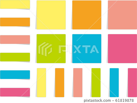 Sticky note illustration frame set - Stock Illustration [61819878] - PIXTA