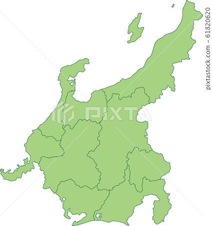 Map of Chubu Region Map of Chubu Region 61820620