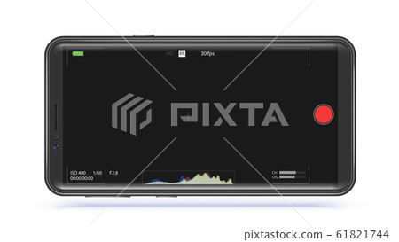 Smartphone interface with digital camera - Stock Illustration [61821744 ...
