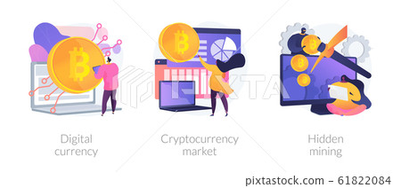 Electronic money turnover vector concept metaphors 61822084