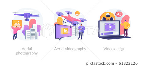 Media content production vector concept metaphors Media content production vector concept metaphors 61822120