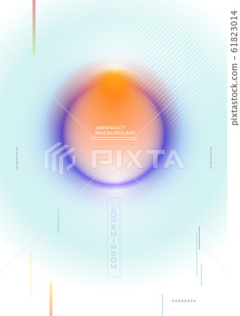 Vector abstract background, Composition colorful fluid abstraction, holographic and gradient color design in A4 size for backgrounds. Layout template for banner, poster, wallpaper, flyer, brochure 61823014