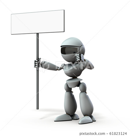 AI robot displaying intention 61823124