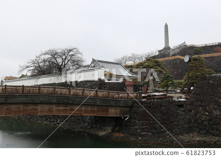 ■甲府城■舞鶴城公園■雪蓋■山梨縣■冬季 ■甲府城■舞鶴城公園■雪蓋■山梨縣■冬季 61823753