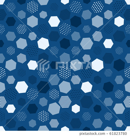 Modern blue seamless pattern with blue abstract - Stock Illustration ...
