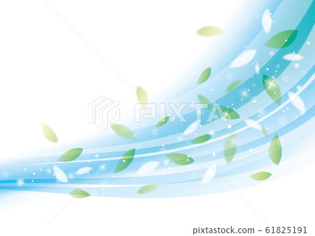 background of green leaves blowing in the wind 61825191