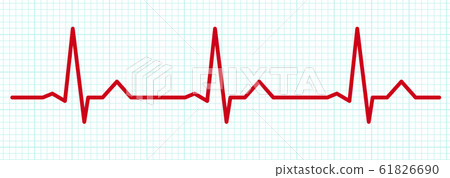 ECG rhythm grid - Stock Illustration [61826690] - PIXTA