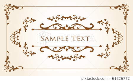 Wedding Frame Design Set Antique Girly Vintage Gorgeous Beauty 61826772