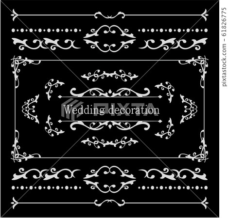 Wedding Frame Design Set Antique Girly Vintage Gorgeous Beauty Wedding Frame Design Set Antique Girly Vintage Gorgeous Beauty 61826775