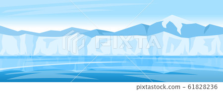 winter arctic ice landscape 61828236