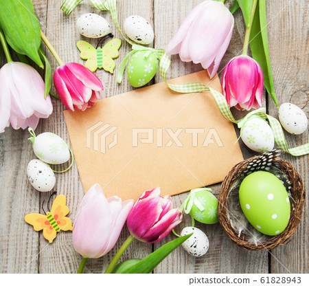 Easter greeting card 61828943