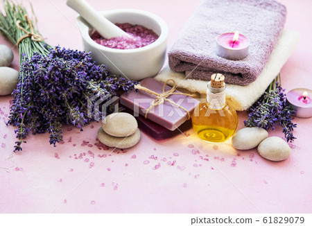 Lavender spa products 61829079