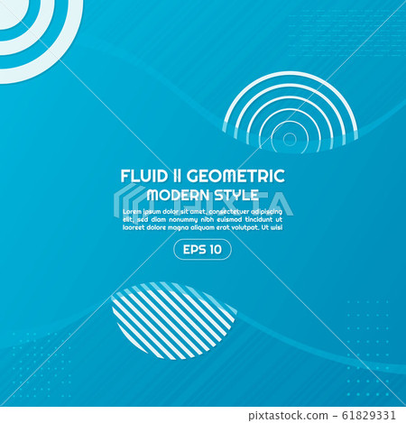 Fluid geometric background modern shape design 61829331