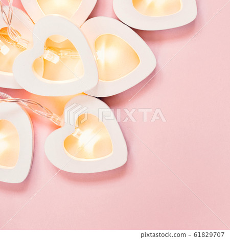 Valentine's Day Card. Delicate pink background Valentine's Day Card. Delicate pink background 61829707