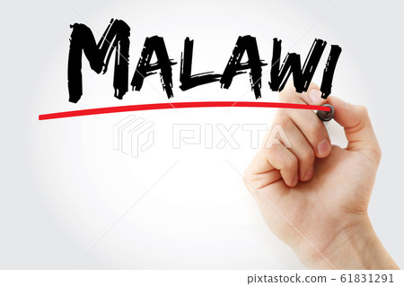 Malawi text with marker Malawi text with marker 61831291