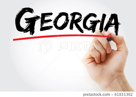 Georgia text with marker 61831302