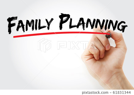 Family planning text with marker Family planning text with marker 61831344