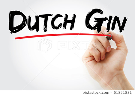 Dutch Gin text with marker Dutch Gin text with marker 61831881