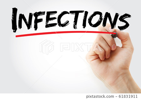 Infections text with marker 61831911