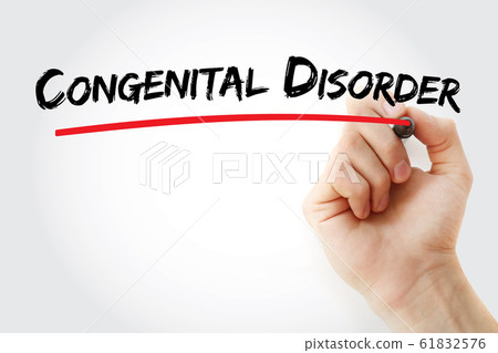 Congenital disorder text with marker Congenital disorder text with marker 61832576
