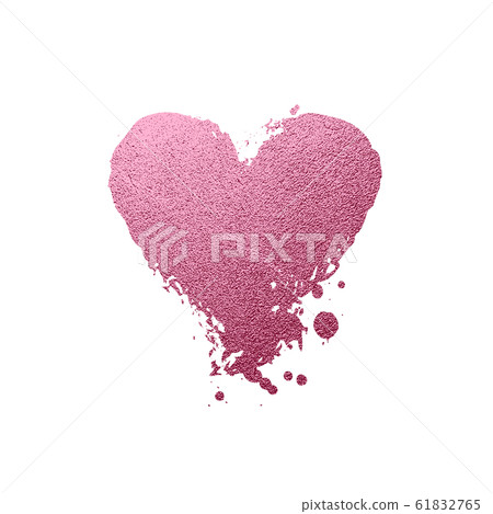 Heart gold glitter vector. Valentines day card - Stock Illustration ...
