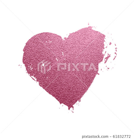 Heart gold glitter vector. Valentines day card - Stock Illustration ...