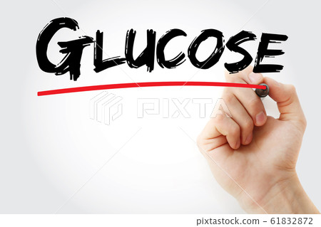 Glucose text with marker Glucose text with marker 61832872