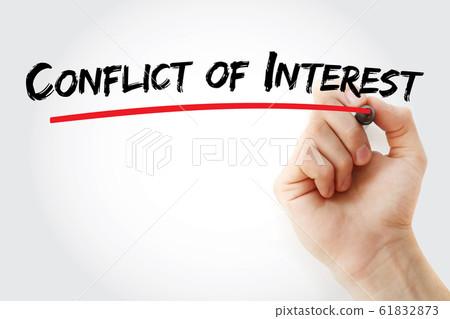 Conflict of interest text with marker 61832873