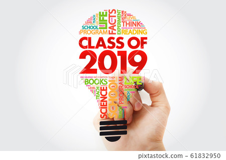CLASS OF 2019 light bulb word cloud collage CLASS OF 2019 light bulb word cloud collage 61832950