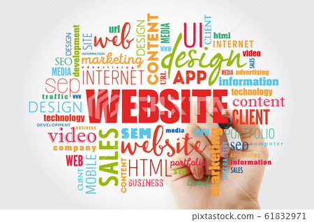 WEBSITE word cloud collage WEBSITE word cloud collage 61832971