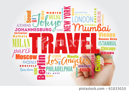 TRAVEL word cloud concept TRAVEL word cloud concept 61833010
